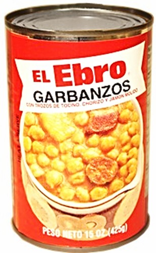 El Ebro Garbanzos (Chick Peas Stew) . 15 oz . Serves 2